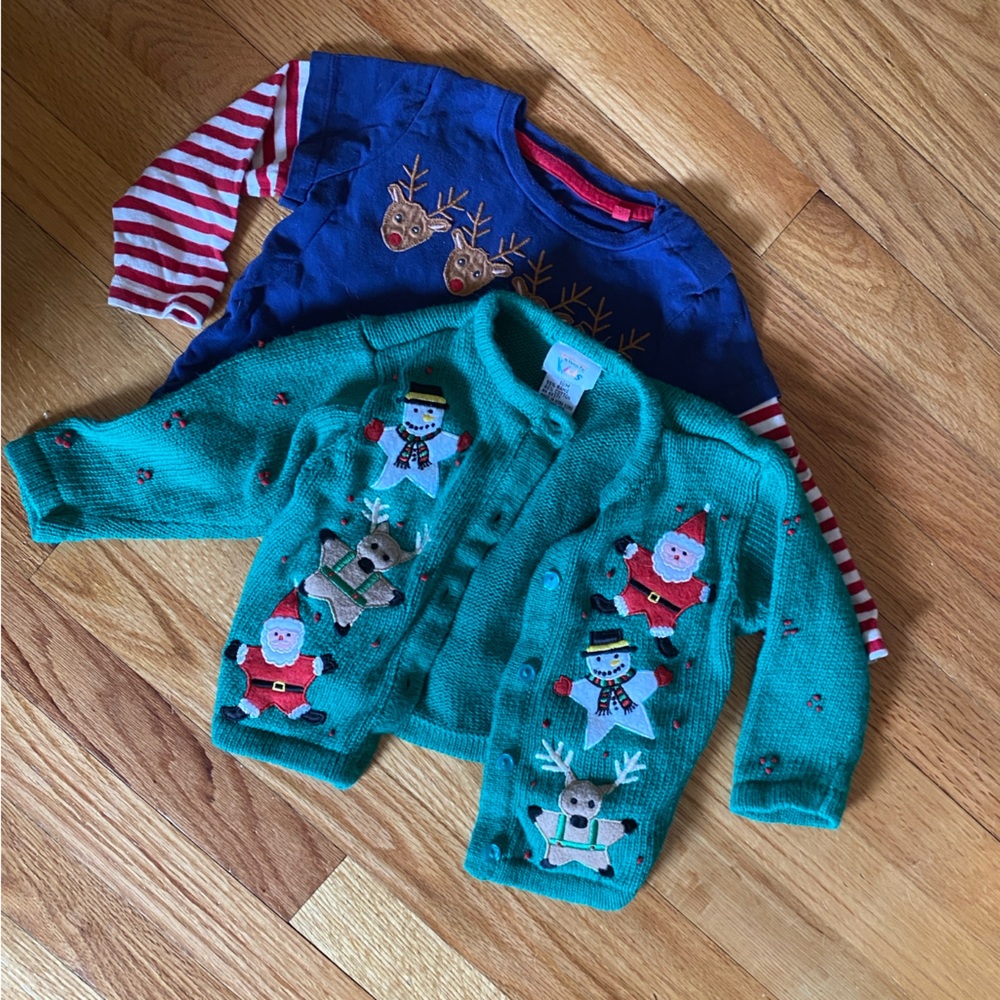 Baby Boden and Vintage Christmas top bundle